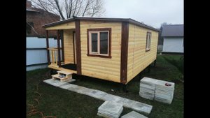 Деревянная баня 7,0х4,6 м из профилированного бруса или каркаса