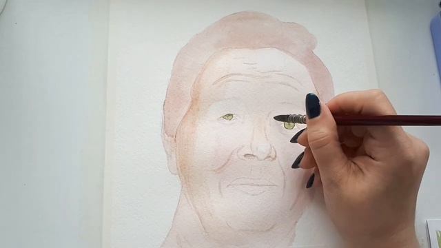 Как раскрасить портрет акварелью Акварель Pinax (взрослый человек)