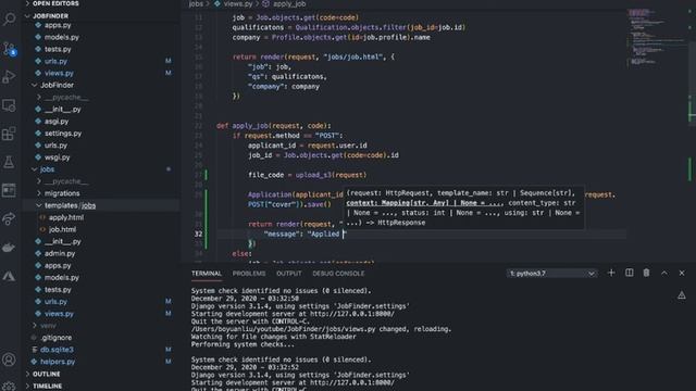 Build JobFinder in Django | Part 5 - Apply to a Job (2) смотреть онлайн