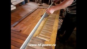 Изготовление тиковой палубы