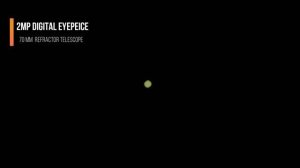 Jupiter Through 70mm Refractor Telescope & Digital Eyepeice