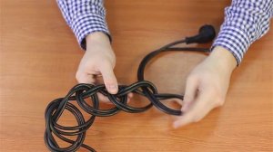 Как аккуратно сложить длинный кабель