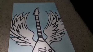 My Latest FLYING V GUITAR DRAWING!!