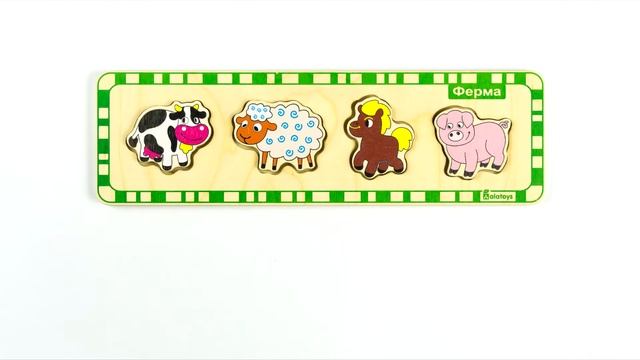 Пазлы Животные Alatoys (Алатойс) - деревянные развивающие игрушки смотреть онлайн