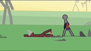 Supreme Duelist Stickman Animation : Cards vs Arm Cannon vs Axe