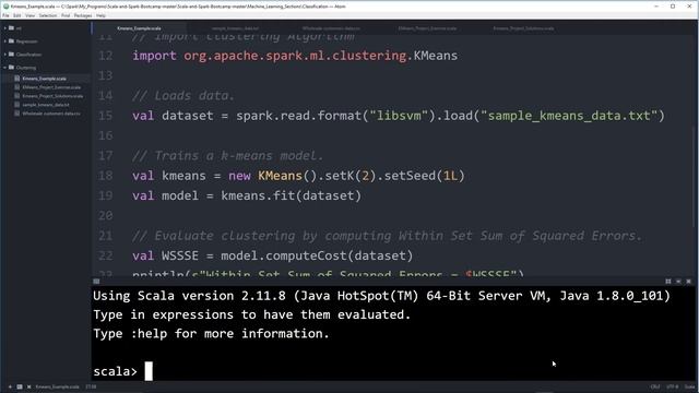 067 Example of KMeans with Spark смотреть онлайн