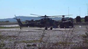 Ми-28 взлёт с полевой площадки