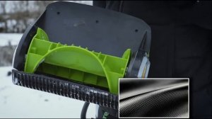 Особенности устройства и работы над землей, аккумуляторной лопаты Greenworks G40