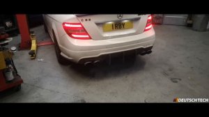 Mercedes C63 AMG W204 Custom Exhaust with X pipe