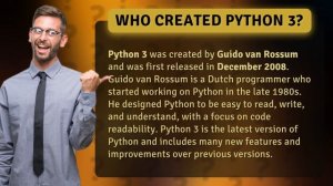 Who created Python 3?