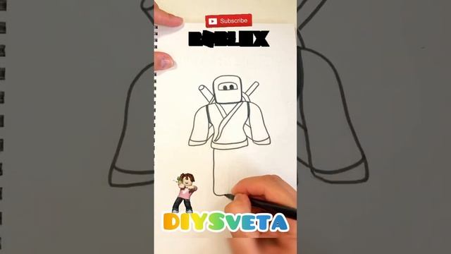 Рисуем персонажа из #roblox #роблокс #видеоуроки #little #какнарисовать #рисунки #howtodraw  #легко