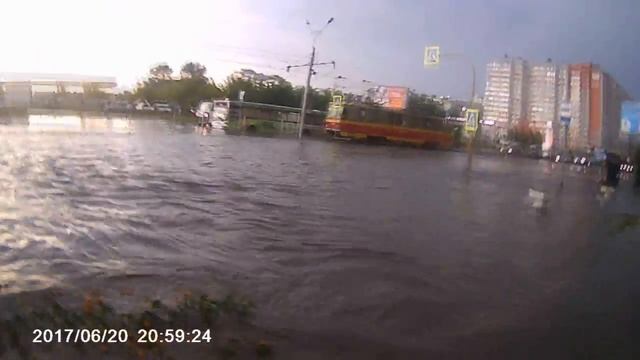 Потоп в Барнауле 20.06.2017 смотреть онлайн