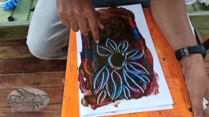 Cara Mudah Menggambar Batik I Tehnik Finger Painting