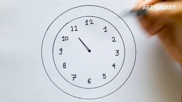 how to draw a clock || Clock drawing || смотреть онлайн
