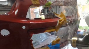 Покраска в переход трех элементов,красный перламутр, разбираем подробно!