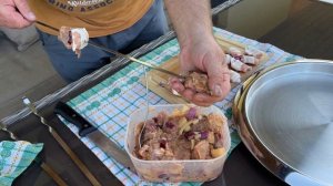 ШАШЛЫК ИЗ СВИНИНЫ С БЕКОНОМ.    #таещекулинарка
