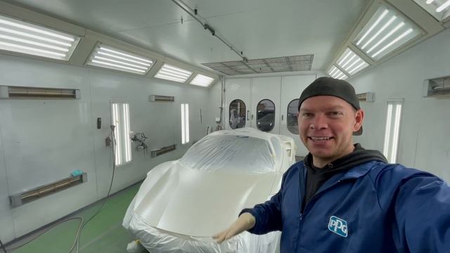 How to spray 3 Stage Bianco Fuji Pearl White - Respray after Wreck using PPG Waterborne Paint смотреть онлайн