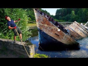 Эту гигантскую и жуткую находку мы нашли на магнитной рыбалке, где затонул корабль!