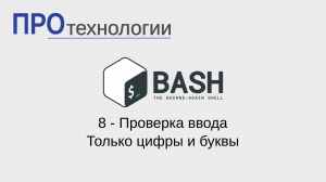 8 Bash - Проверка ввода: только буквы и цифры