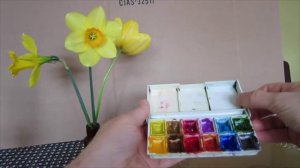 Watercolor Painting Tutorial: Sketching Yellow Flowers