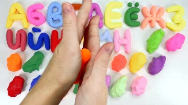 Азбука из Воздушного Пластилина для Детей!