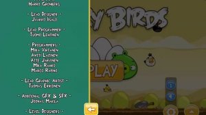 Angry Birds - Mac Game Credits Walkthrough