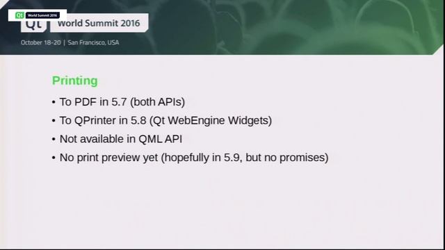 QtWS16- New Possibilities with Qt WebEngine, Allan Sandaled Jensen, The Qt Company