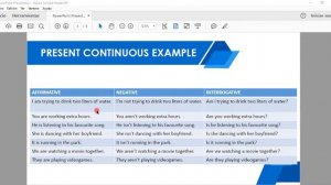 INGLES II BLOQUE 1 SEMANA 2 Present continuous