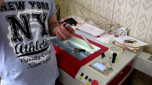 Замена линзы на лазерном станке minimo 0503. ZnSe 18f50. Тест
