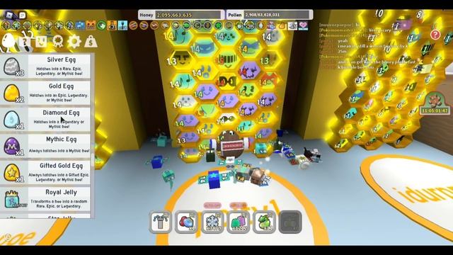 Using 220,000 Royal Jellies on "Until Mythic" Auto Jelly! (220 Billion) - Roblox Bee Swarm Simulato смотреть онлайн
