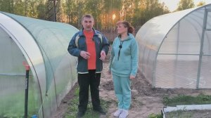 Переселение рассады в парник. Установка нового парника. Обещание зрителям выполнено. Жизнь в деревне