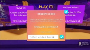 [EVENT] CODES for ALL OF THE PRIZES & BADGES in THE ISLAND OF MOVE (Build it, Play it) | Roblox