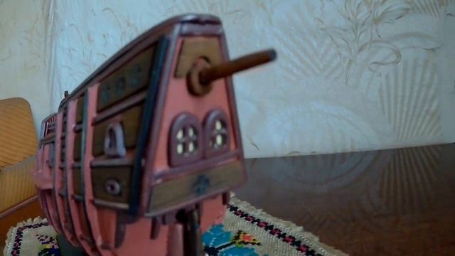 модель каравеллы Санта Мария из дерева продолжение постройки часть 2 смотреть онлайн