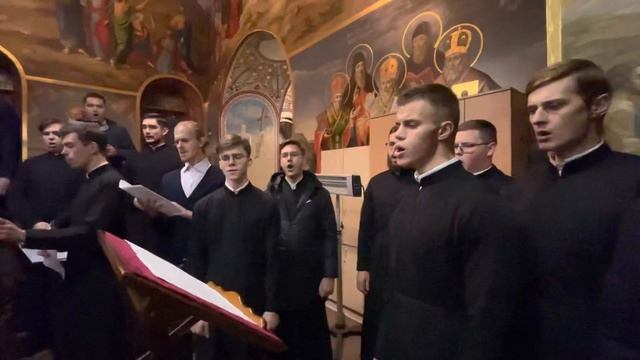 «Блажен муж», муз. М. Ипполитова-Иванова / хор КДАиС, регент архим. Леонтий (Тупкало) смотреть онлайн