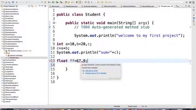 datatypes and variable in java смотреть онлайн