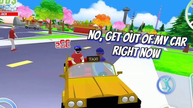 jack becomes taxi driver 🚕🚕 in dude theft wars смотреть онлайн