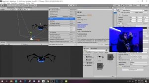 Araña procedural - IK en Unity con photoshop