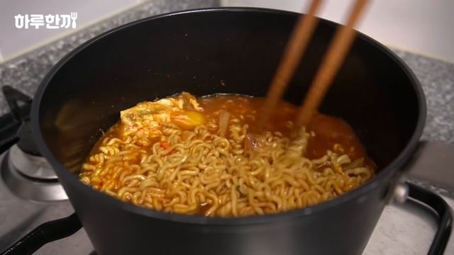 안먹은 술도 해장되는 대파라면
