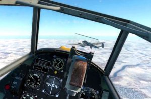 Бой на истребителе Мессершмитт Bf 109 Е-3 против Пе-3 в VR шлеме в War Thunder.
