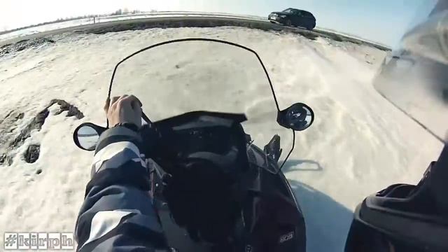 BMW vs Snowmobile 0-140 Run смотреть онлайн