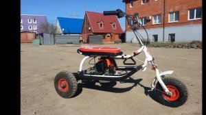 снегокат с мотором сборка