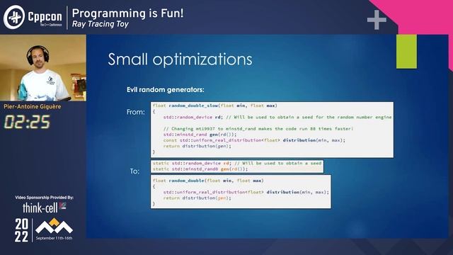 Lightning Talk: Programming is Fun in Cpp! - Pier-Antoine Giguère - CppCon 2022