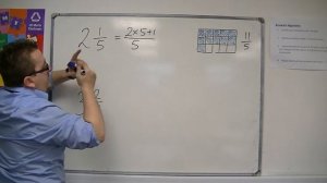 GCSE Maths from Scratch 3.04b Turning a Mixed Number into an Improper Fraction