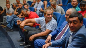 Встреча министра экономики Армении Ваана Керобяна с виноградарями