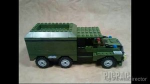 ЛЕГО. ВОЕННЫЙ ГРУЗОВИК (БРОНЕВИК) сборка..LEGO. Military truck (armored cars) assembly