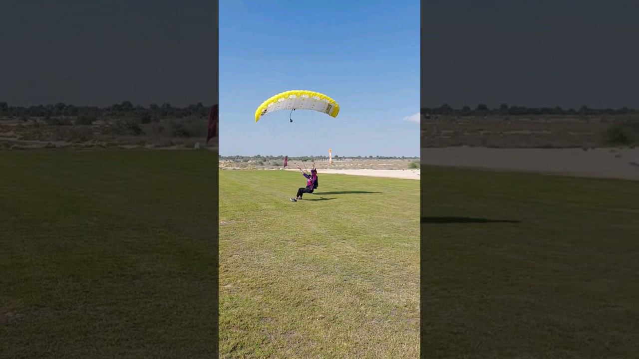 Приземление на "носовом платке" | Свуп фристайл на Петре 69 #парашют #parachute смотреть онлайн