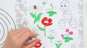 Раскраска Лунтик и его друзья - Весна. Развивающие книжки.