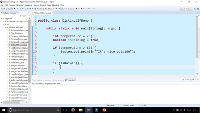 Java Distinct If Statements by Example - Easy Java Course Tutorials - Appficial