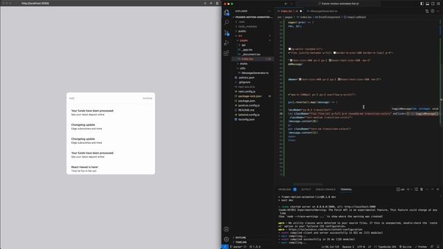 Building a modern animated list with Framer Motion, Next.js, TailwindCSS