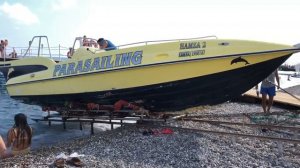 Спуск катера на воду в Турции! Отдых в Кемере PARASAILING 19